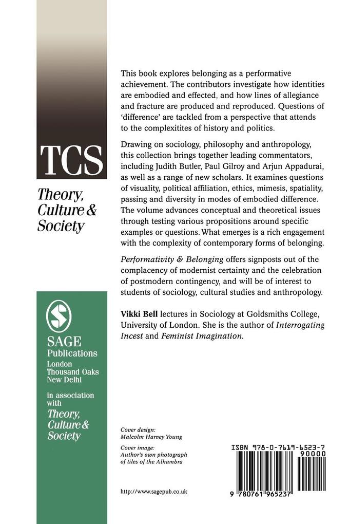 Weitere Ansicht: Performativity & Belonging | Vikki Bell