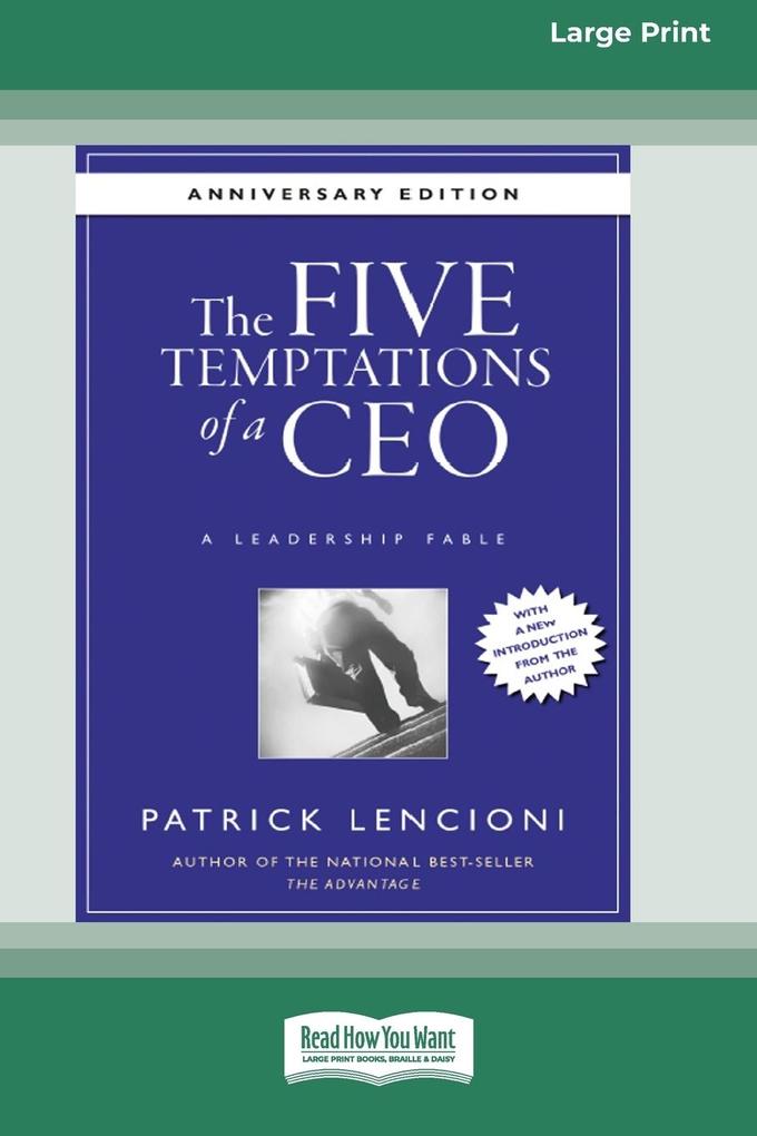Produktbild: The Five Temptations of a CEO | Patrick M. Lencioni