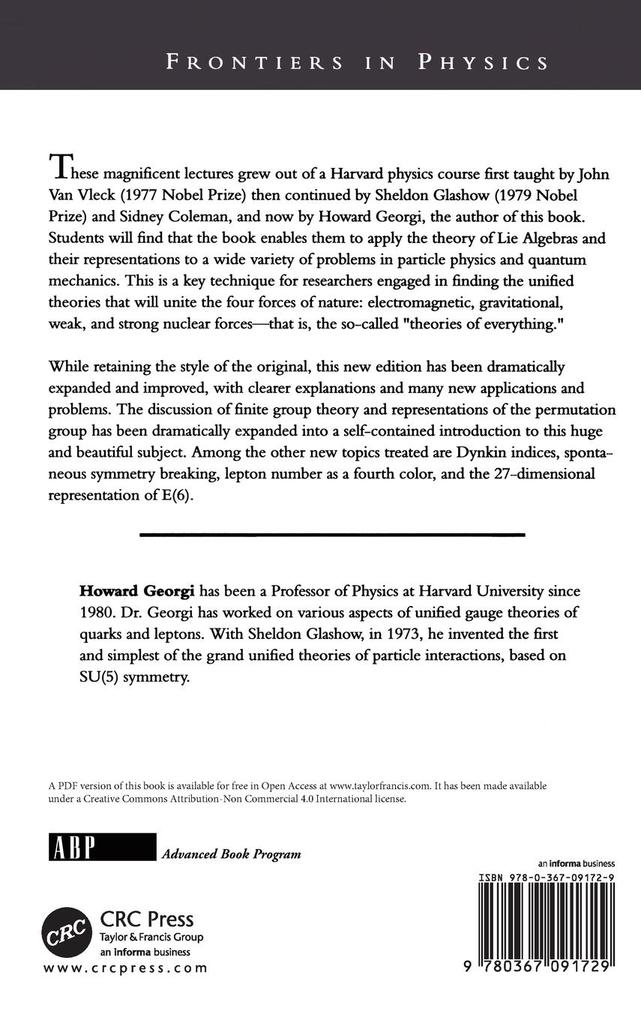 Weitere Ansicht: Lie Algebras In Particle Physics | Howard Georgi
