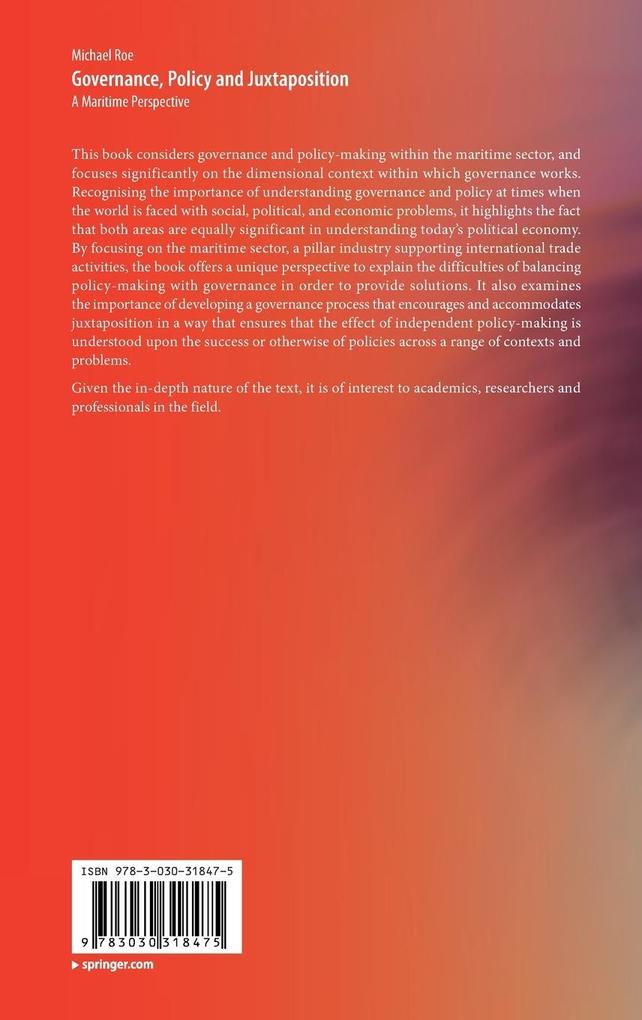 Weitere Ansicht: Governance, Policy and Juxtaposition | Michael Roe