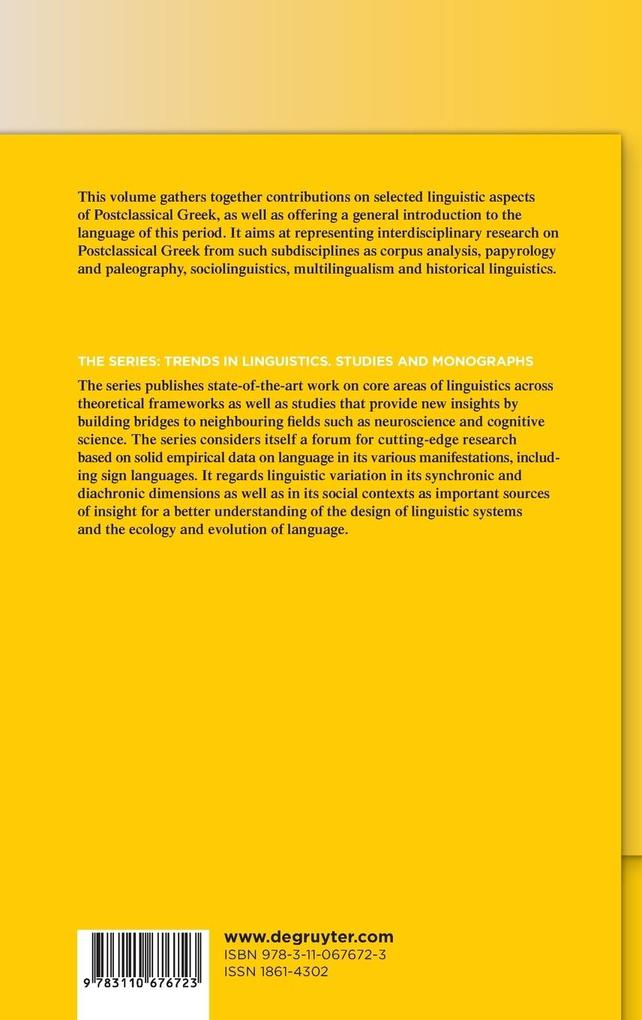 Weitere Ansicht: Postclassical Greek