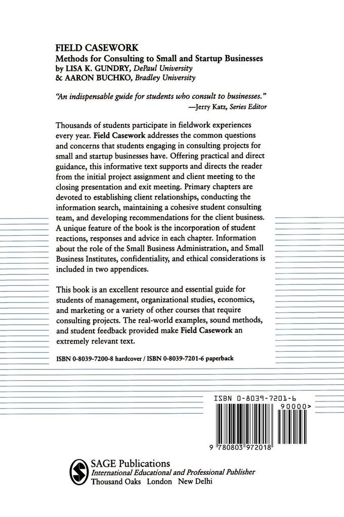 Weitere Ansicht: Field Casework | Lisa K. Gundry, Aaron A. Buchko