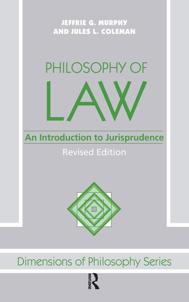 Produktbild: Philosophy Of Law | Jeffrie G. Murphy