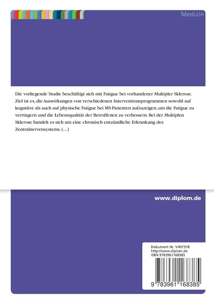 Weitere Ansicht: Fatigue bei diagnostizierter Multipler Sklerose | Anonym