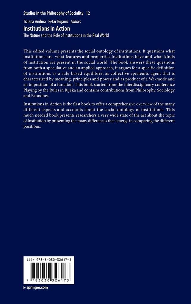 Weitere Ansicht: Institutions in Action