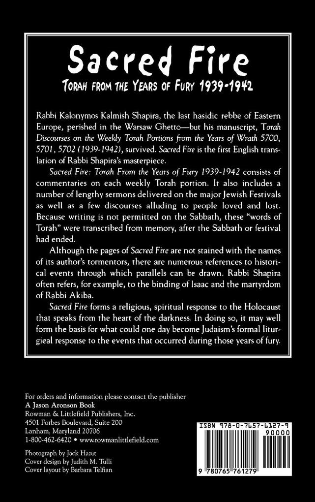 Weitere Ansicht: Sacred Fire | Kalonymus Kalmish Shapira