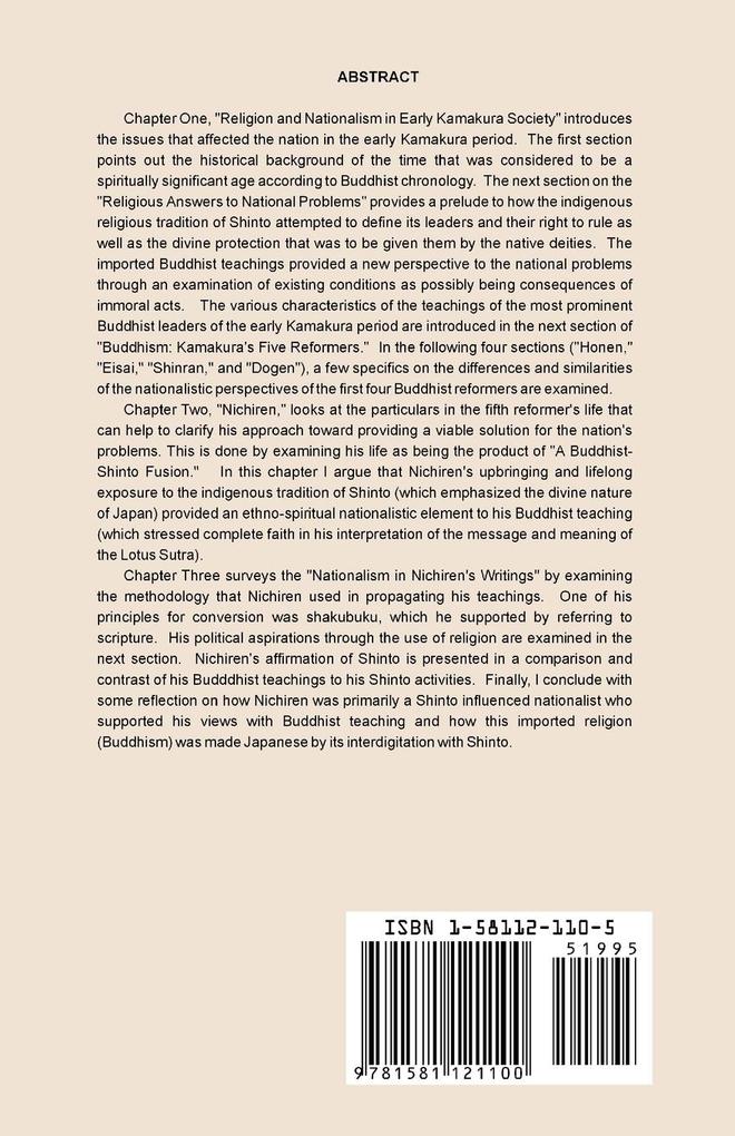 Weitere Ansicht: Nichiren's Nationalism | Achilles S. C. Gacis