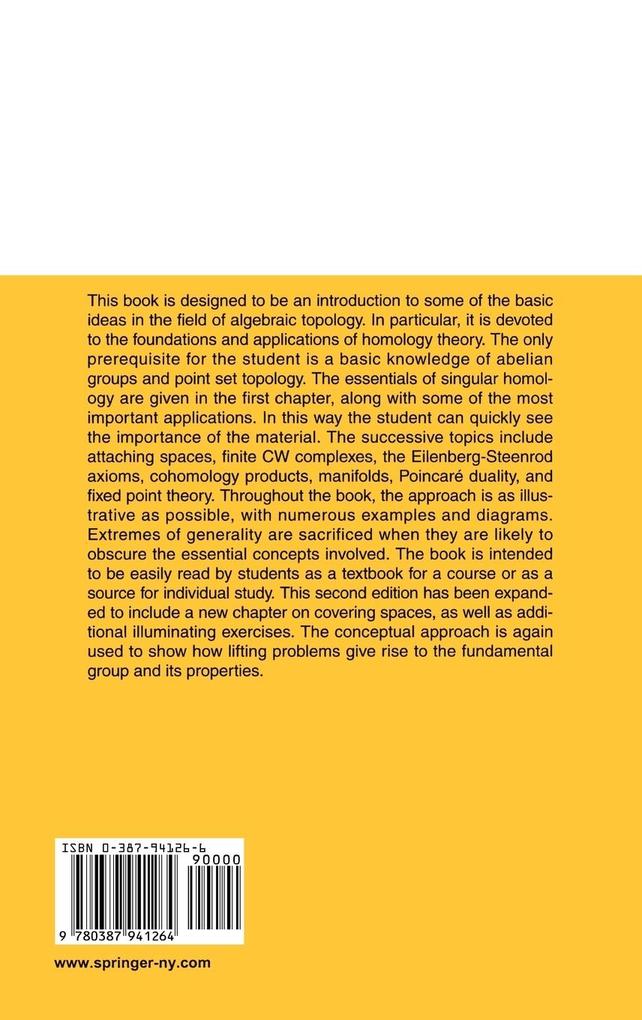 Weitere Ansicht: Homology Theory | James W. Vick