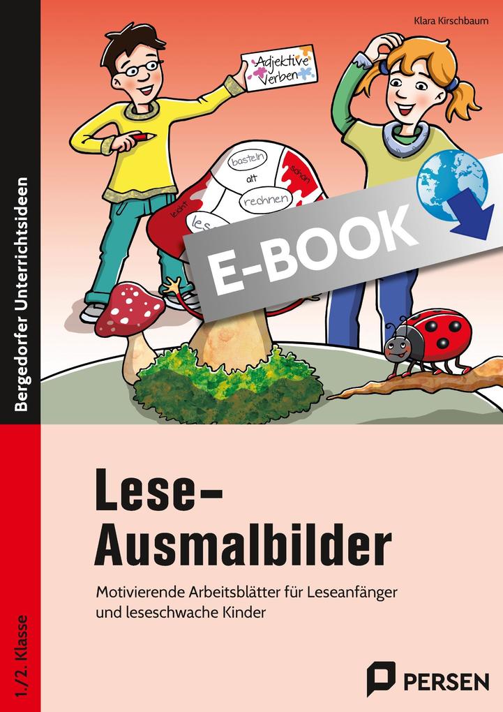 Produktbild: Lese-Ausmalbilder | Klara Kirschbaum