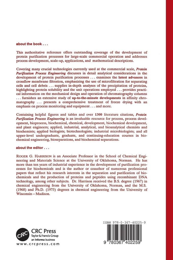 Weitere Ansicht: Protein Purification Process Engineering