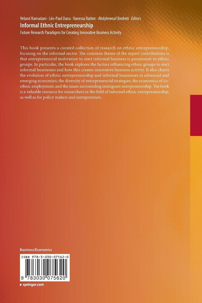 Weitere Ansicht: Informal Ethnic Entrepreneurship