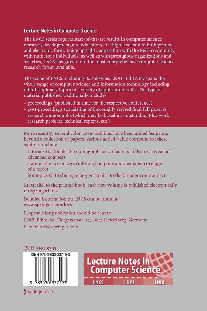 Weitere Ansicht: Advances in Visual Computing