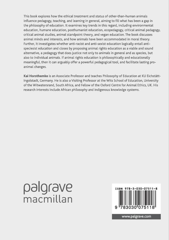 Weitere Ansicht: Animal Rights Education | Kai Horsthemke