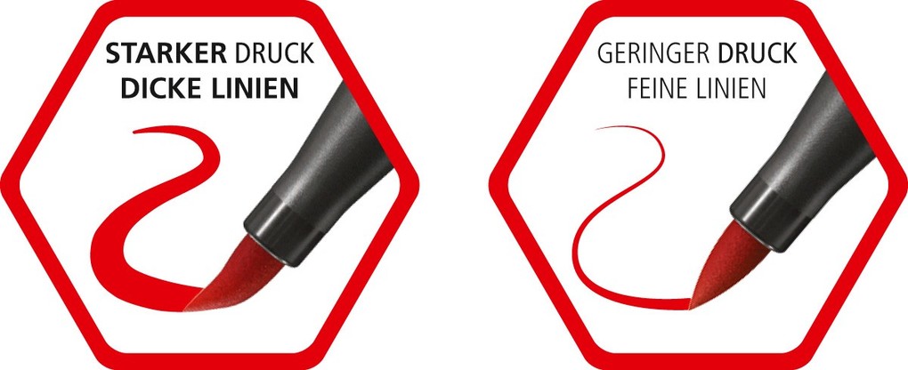 Weitere Ansicht: STABILO Filzstifte Pen 68 brush, 12er Set