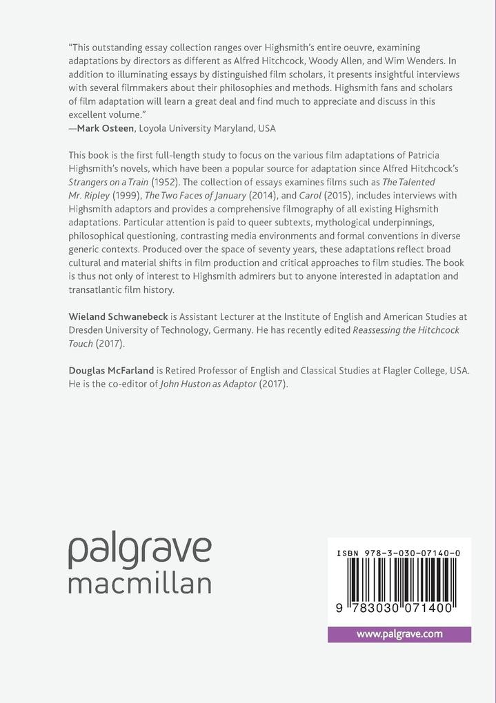 Weitere Ansicht: Patricia Highsmith on Screen