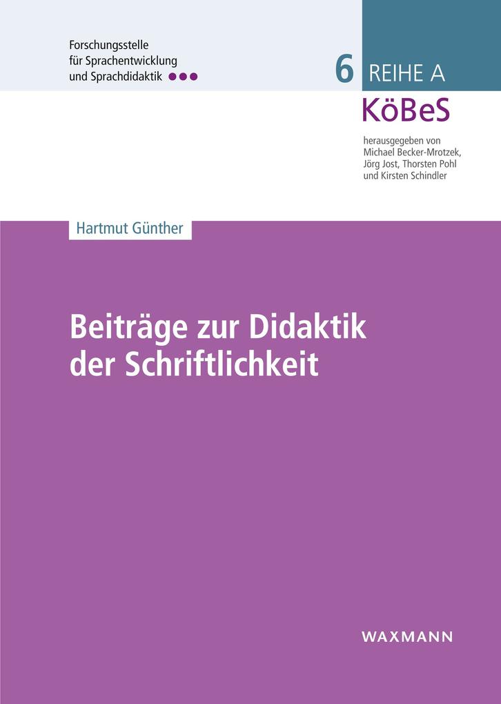 Produktbild: Beiträge zur Didaktik der Schriftlichkeit | Hartmut Günther