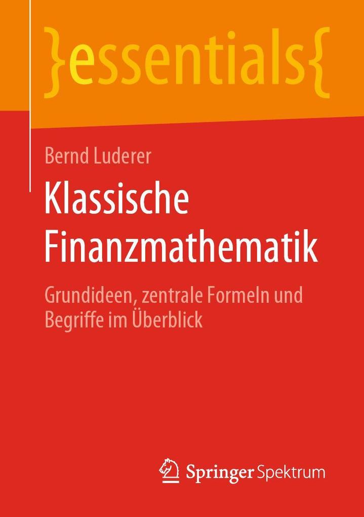 Produktbild: Klassische Finanzmathematik | Bernd Luderer