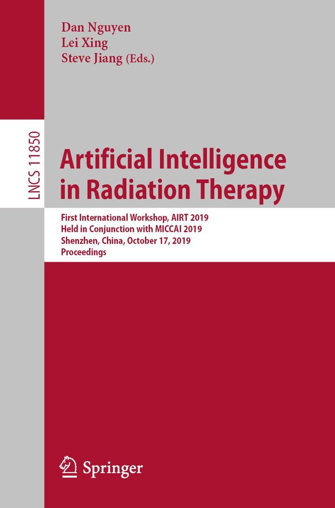 Produktbild: Artificial Intelligence in Radiation Therapy