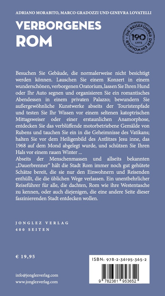 Weitere Ansicht: Verborgenes Rom | Marco Gradozzi, Adriano Morabito, Ginevra Lovatelli