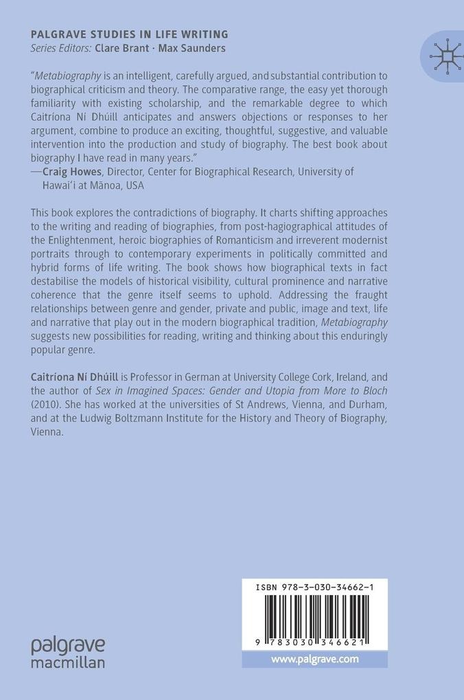 Weitere Ansicht: Metabiography | Caitríona Ní Dhúill