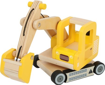 Weitere Ansicht: small foot 12010 - Schaufelbagger aus Holz, Bagger, Baustellenfahrzeug