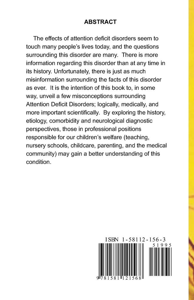 Weitere Ansicht: Attention Deficit Disorders | Edward F. Frates