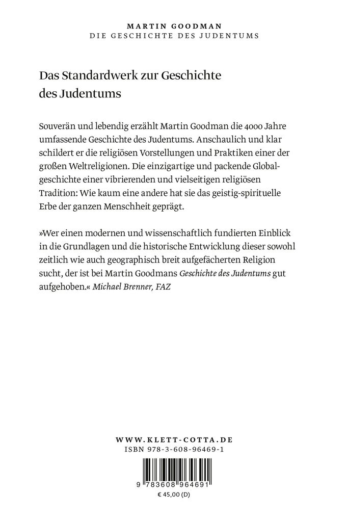Weitere Ansicht: Die Geschichte des Judentums | Martin Goodman