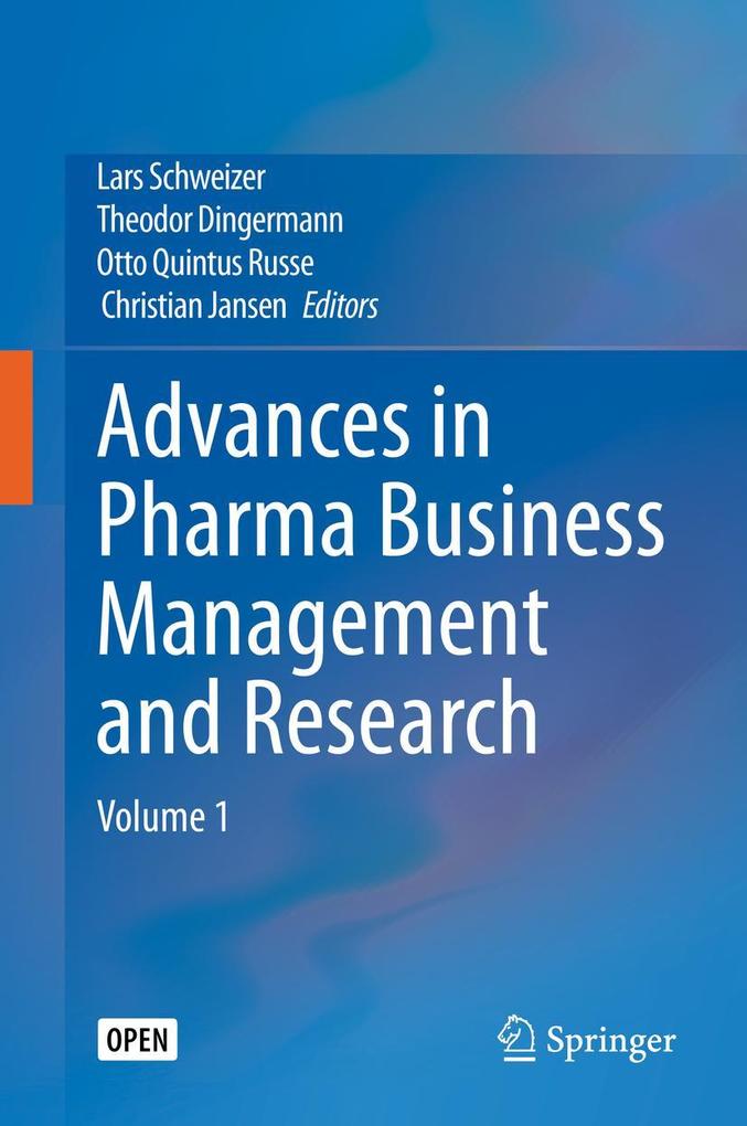 Produktbild: Advances in Pharma Business Management and Research