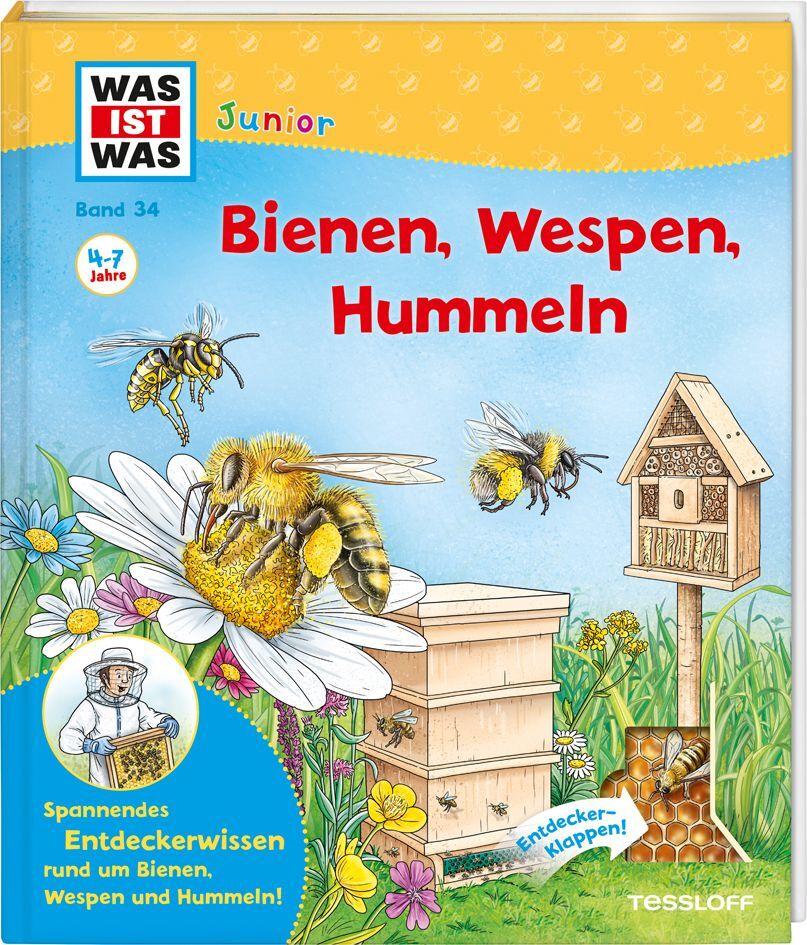 Produktbild: WAS IST WAS Junior Band 34 Bienen, Wespen, Hummeln | Angelika Rusche-Göllnitz