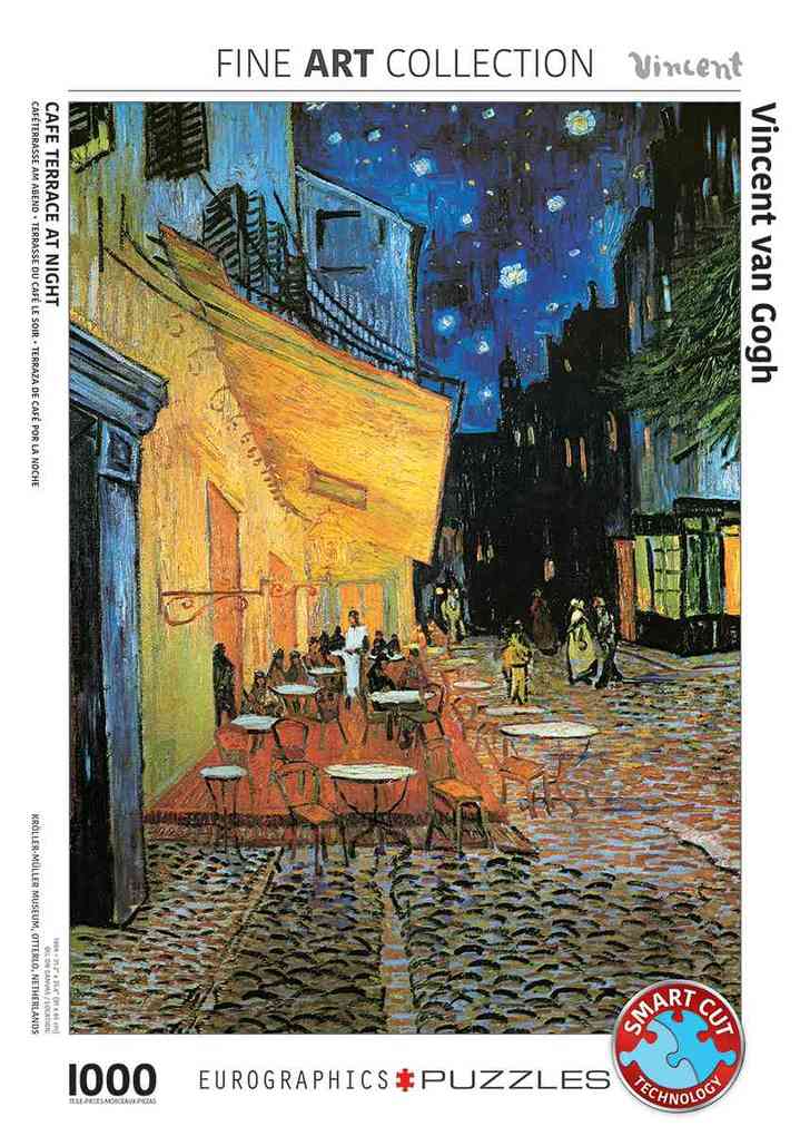Weitere Ansicht: Caféterrasse am Abend von Vincent van Gogh 1000 Teile | Vincent Van Gogh