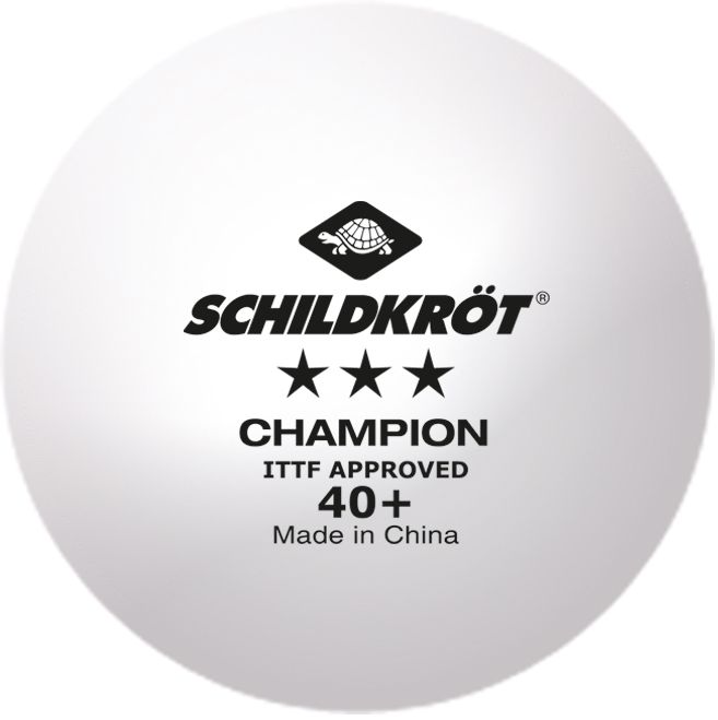 Weitere Ansicht: Donic-Schildkröt - Tischtennisball 3-Stern Champion ITTF, Wettkampfball in Poly 40+ Qualität, 3 Stk.