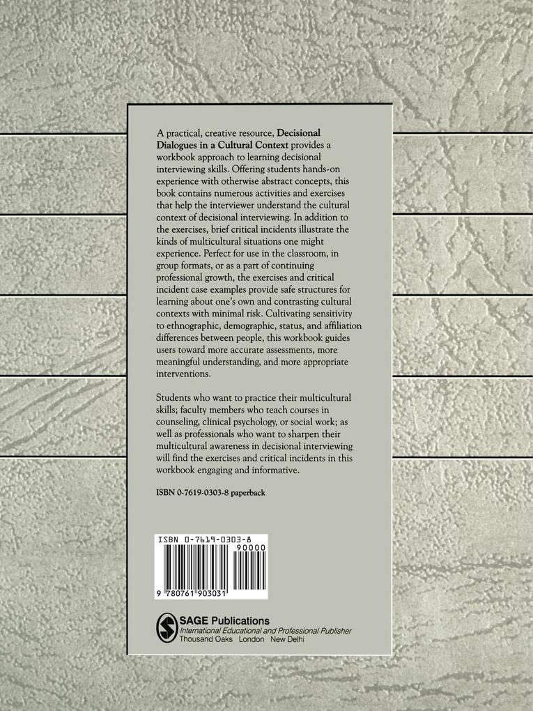 Weitere Ansicht: Decisional Dialogues in a Cultural Context | Paul B. Pedersen, Daniel Hernandez