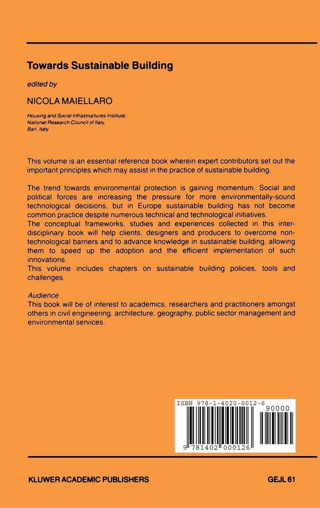 Weitere Ansicht: Towards Sustainable Building