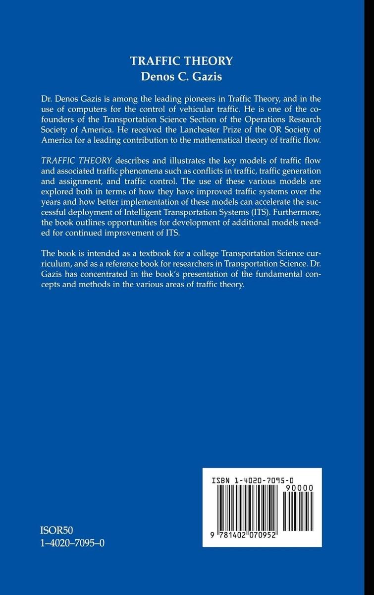 Weitere Ansicht: Traffic Theory | Denos C. Gazis