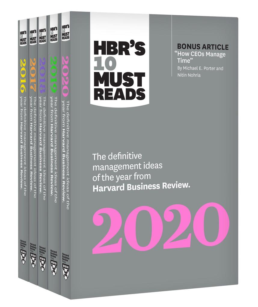 Produktbild: 5 Years of Must Reads from Hbr: 2020 Edition (5 Books) | Harvard Business Review, Michael E Porter, Joan C Williams, Adam Grant, Marcus Buckingham