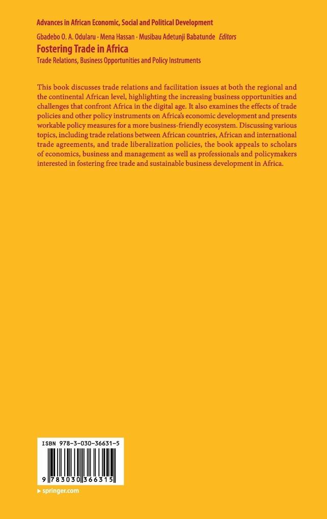 Weitere Ansicht: Fostering Trade in Africa