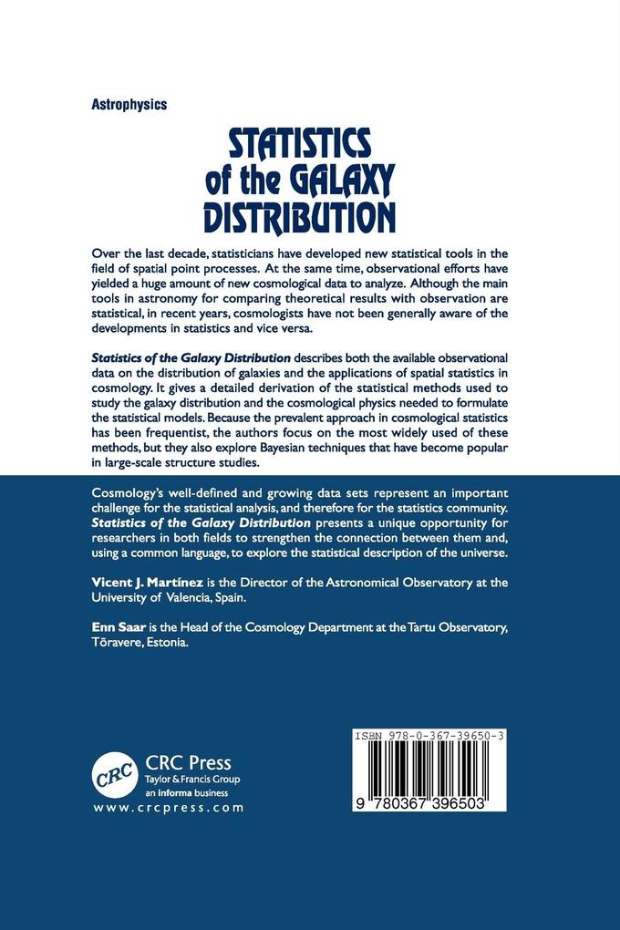 Weitere Ansicht: Statistics of the Galaxy Distribution | Vicent J. Martinez, Enn Saar