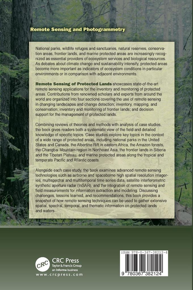Weitere Ansicht: Remote Sensing of Protected Lands