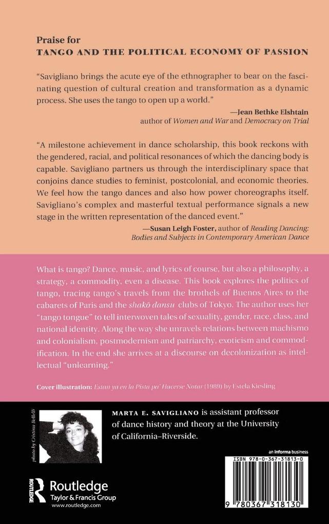 Weitere Ansicht: Tango And The Political Economy Of Passion | Marta Savigliano