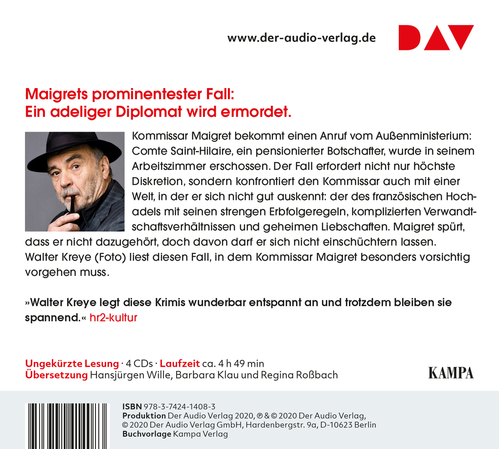 Weitere Ansicht: Maigret und die alten Leute, 4 Audio-CD | Georges Simenon
