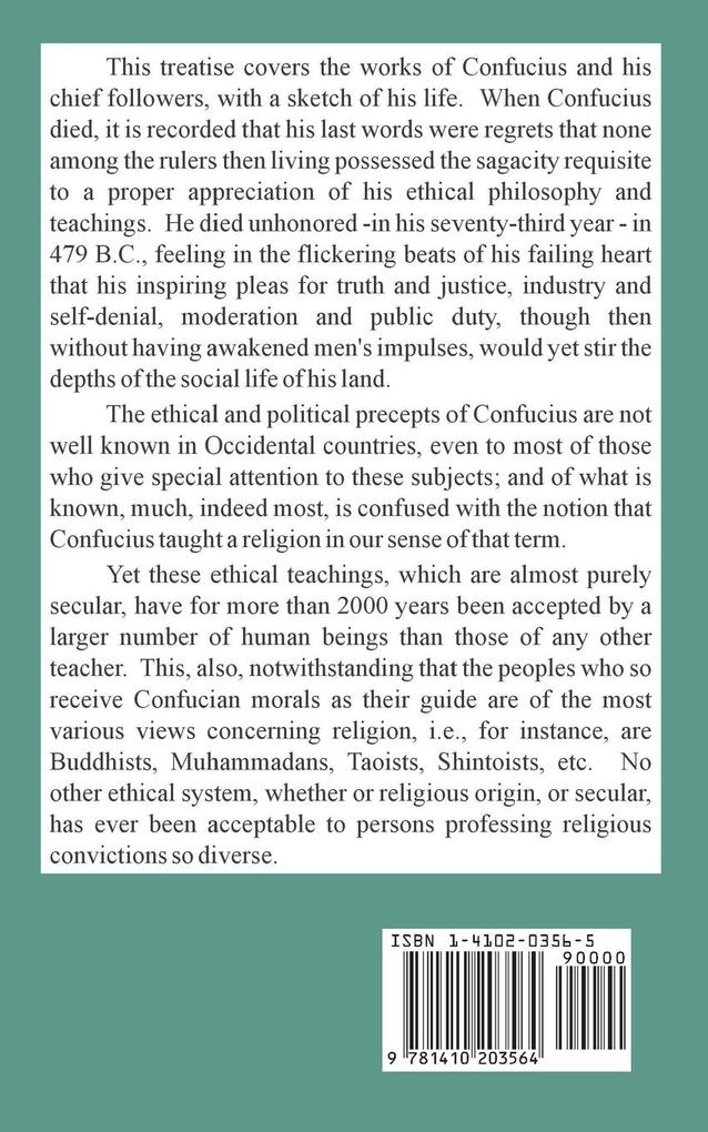 Weitere Ansicht: Ethics of Confucius, The