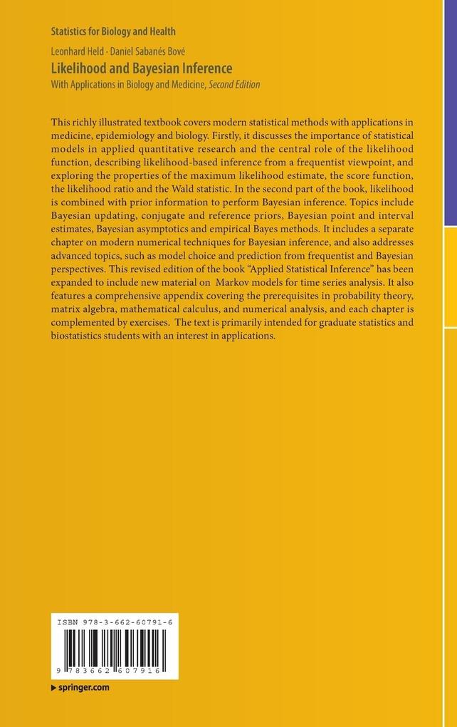 Weitere Ansicht: Likelihood and Bayesian Inference | Leonhard Held, Daniel Sabanés Bové