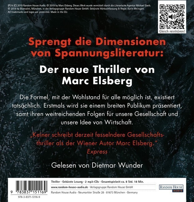 Weitere Ansicht: GIER - Wie weit würdest du gehen?, 2 Audio-CD, 2 MP3 | Marc Elsberg