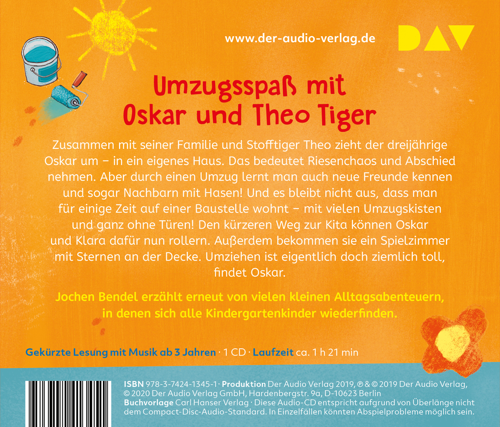 Weitere Ansicht: Mein Tiger zieht um und wir kommen mit, 1 Audio-CD | Charlotte Inden
