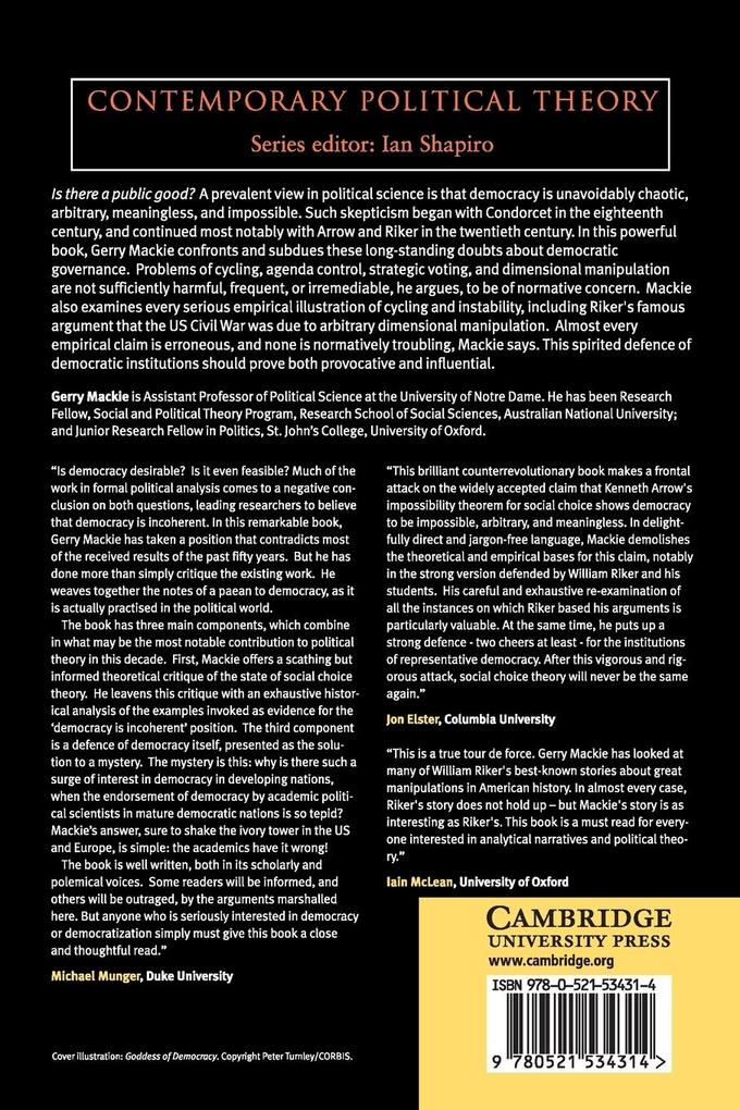 Weitere Ansicht: Democracy Defended | Gerry Mackie