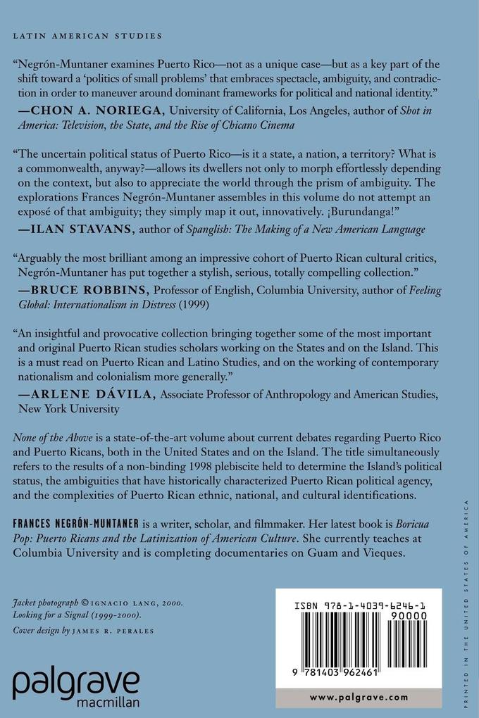 Weitere Ansicht: None of the Above | Frances Negrón-Muntaner