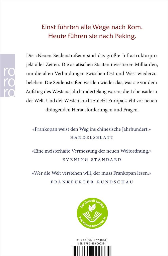 Weitere Ansicht: Die neuen Seidenstraßen | Peter Frankopan