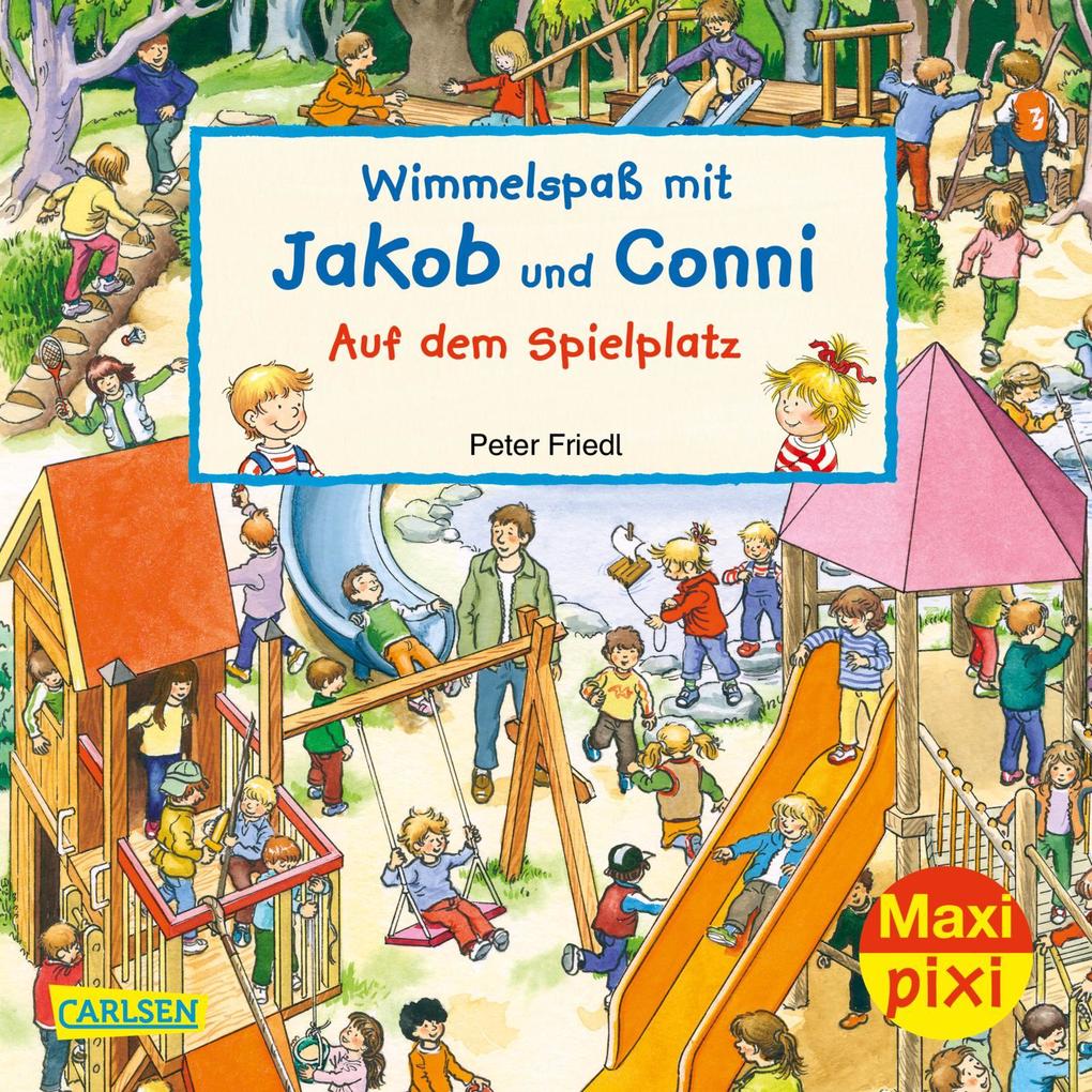 Produktbild: Maxi Pixi 320: VE 5 Wimmelspaß mit Jakob und Conni: Auf dem Spielplatz (5 Exemplare) | Julia Hofmann
