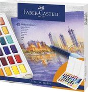 Faber-Castell Aquarellfarben in Näpfchen, 48er Etui