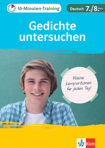 Produktbild: Klett 10-Minuten-Training Deutsch Aufsatz Gedichte untersuchen 7./8. Klasse | Elke Hufnagel